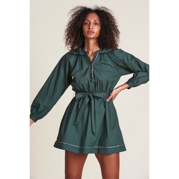 The Shirt by Rochelle Behrens Green Mini Dress S - Picture 2 of 4